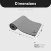 BalanceFrom All-Purpose 1-Inch Extra Thick High Density Anti-Tear Exercise Yoga Mat with Carrying Strap (Gray) view 4