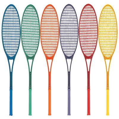 Great Lakes Sports Set of 6, 21" Long, Junior Size Plastic Tennis Rackets