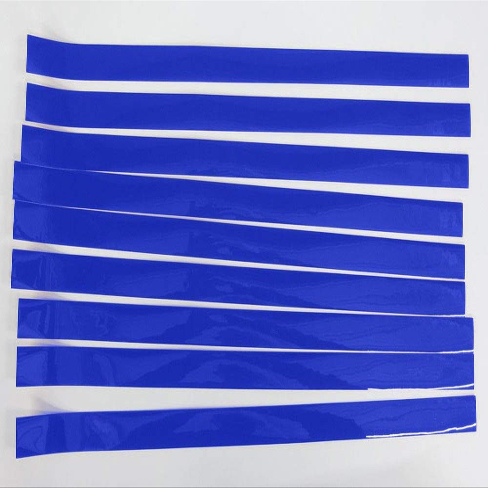 Pro-Tuff Decals 1" Wide Football Helmet Stripe 20 Mil Thick (Pack of 25) Helmet Tape (Royal)