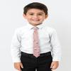 Spring Notion Boys' Cotton Floral Skinny Zipper Tie, Blush Pink Large view 3