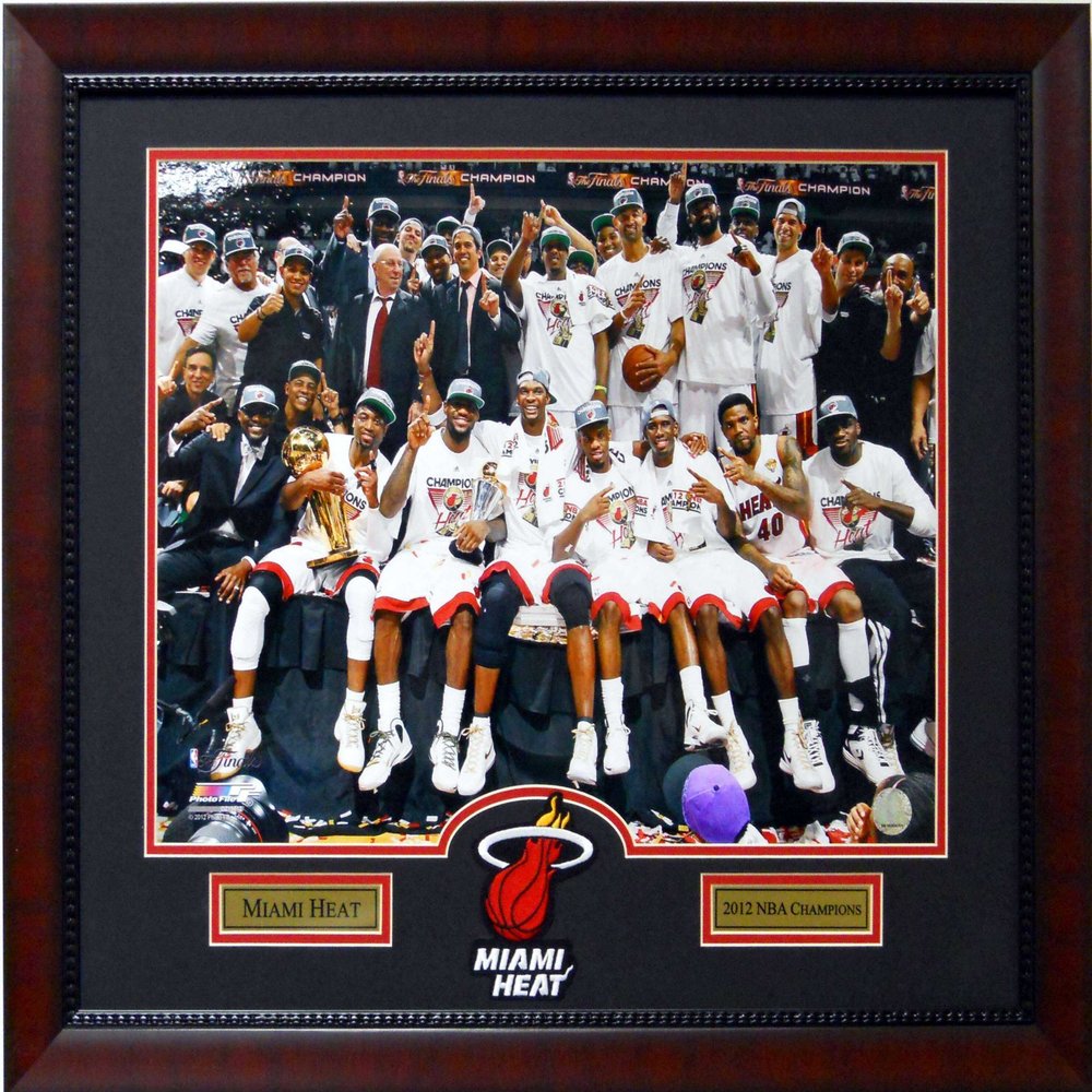 Framed Deluxe Basketball Miami Champions SKU #3002