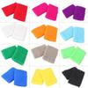 12 Pairs of Sports Wristbands, Men's and Women's Wrist sweatbands, Elastic and Sweat-Absorbing Cotton Wool Fabric, Perfect for Basketball, Soccer, Tennis, Soccer, Running and Fitness. view 1
