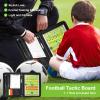 Pure Vie 20.87'' x 12.20'' Coaches Tactical Board, Premium Portable Professional Football/Soccer Coaching Strategy Clipboard Training Assistant Equipment with Zipper, Paper, Dry Erase and Pen view 3