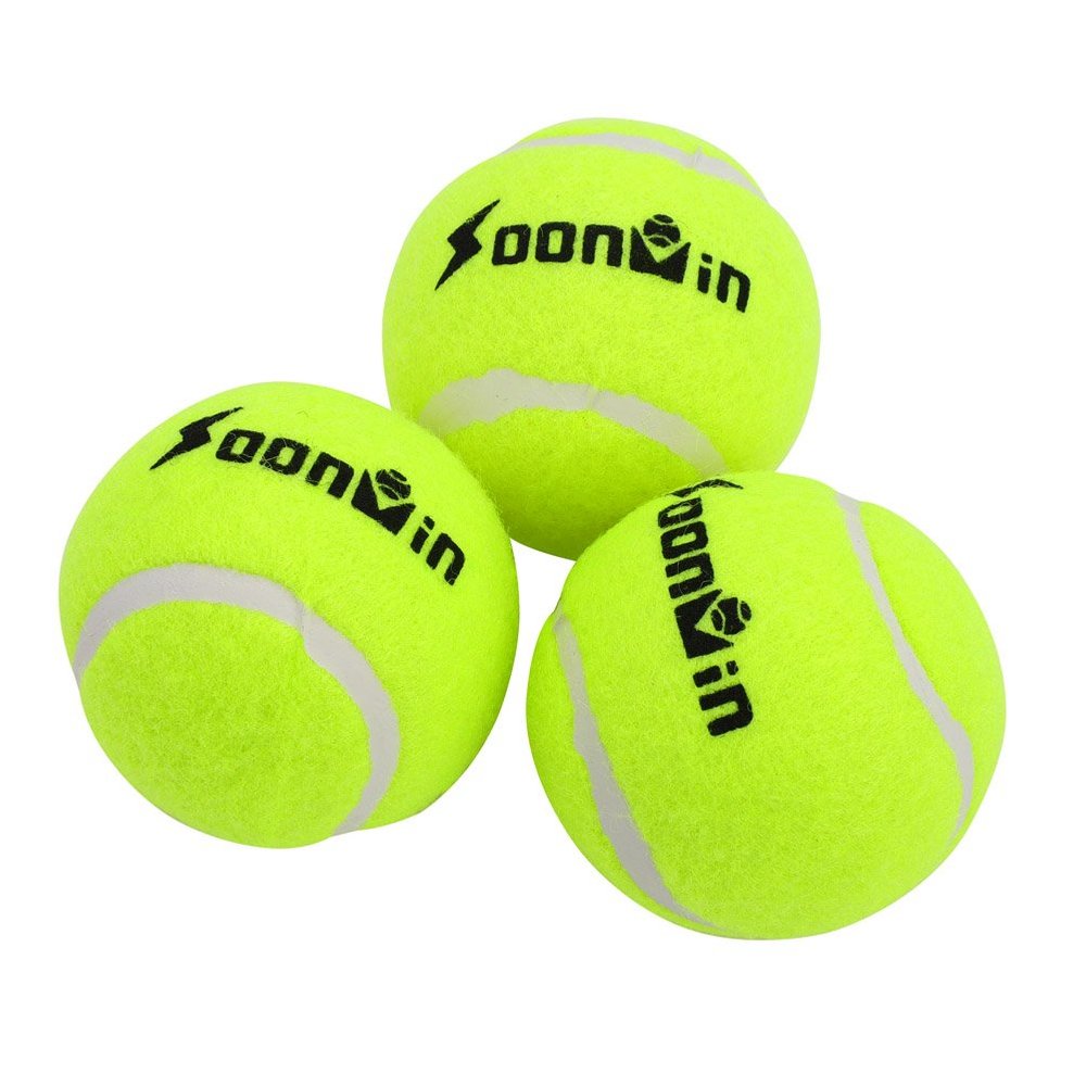 Alomejor Tennis Ball Super Bounce Balls Tennis Training Balls Sport Play Toy Ball for Lessons Practice Playing