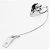 Marine Part Depot Stainless Steel Ball Deck Hinge with Flat Base - Ball pin + Lanyard view 1