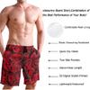 visesunny Red Rose Floral Men Beach Shorts Hot Summer Swim Trunks Sports Swimming Bathing Suits with Mesh Lining view 4