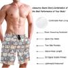 visesunny Cute Kitty Print Men's Beach Shorts Summer Swim Trunks Sports Running Bathing Suits with Mesh Lining view 4