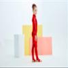 Kepblom Girls Shiny Metallic Mock Neck Unitard Long Sleeve Zipper Back One Piece Bodysuit Costume view 4