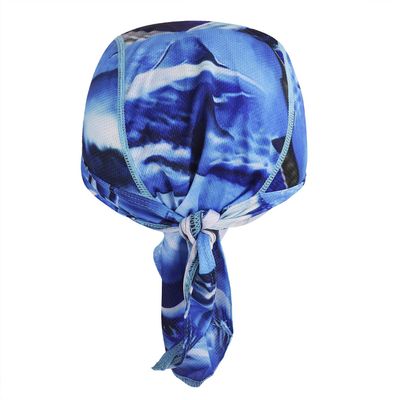Greenery-GRE Sports Headwear Quickly Dry Cycling Bandana Headband Adjustable Pirate Headscarf UV Protection Wicking Balaclavas Skull Beanie Cap Hat Motorcycle Bike Cap Helmet Liner (Sea Blue)