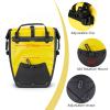 ROCKBROS Bike Pannier Waterproof 27L Large Capacity Bike Bag Rear Rack Waterproof for Grocery Touring Cycling Yellow*2 view 3