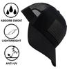 13 STRIPES American Flag Hat  Leather Patch Mesh Back Snapback Hat for Men & Women USA Flag Trucker Hat, Casual Unisex Hat - Blackout view 3