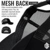 13 STRIPES American Flag Hat  Leather Patch Mesh Back Snapback Hat for Men & Women USA Flag Trucker Hat, Casual Unisex Hat - Blackout view 4