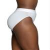 Vanity Fair womens Beyond Comfort Hi Cut Panties Briefs, Seamless Waist - White, 6 US view 2