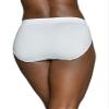 Vanity Fair womens Beyond Comfort Hi Cut Panties Briefs, Seamless Waist - White, 6 US view 3