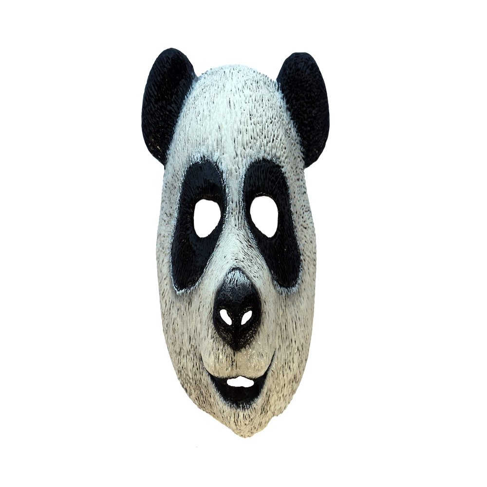 Ghoulish Halloween Latex Panda Bear Full Face Mask