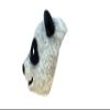 Ghoulish Halloween Latex Panda Bear Full Face Mask view 3