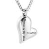 XSMZB Forever in My Heart Cremation Jewelry for Ashes Keepsake Memorial Urn Necklace for Men/Women (Daughter) view 1