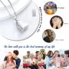 XSMZB Forever in My Heart Cremation Jewelry for Ashes Keepsake Memorial Urn Necklace for Men/Women (Daughter) view 2