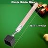 VGEBY Pocket Pool Chalk Holder,Chalk Box Bullet Pool Stick Pocket Chalker 2 in 1 Pool Pool Snooker Splint Pricker Tool view 2