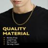 Cuban Link Chain for Men, 14K Gold Plated Cuban Chain Necklaces 6mm, Hip hop Chain Men Jewelry Gift 30 Inch view 2