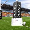 FORZA 35in x 24in Double-Sided Sports Coaching Whiteboard | 13 Sport Options - Dry Erase Board Equipped with Magnetic Markers, Pen & Eraser (Rugby, Without Carry Bag) view 3