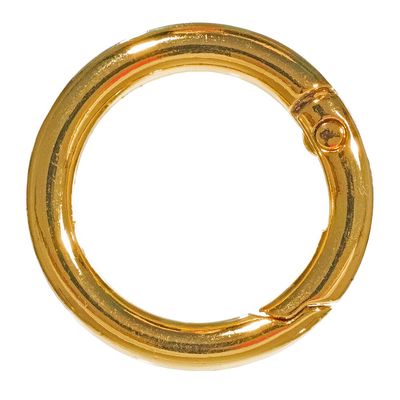 West Coast Paracord Metal Spring Gate O-Rings - Make Jewelry, Accessories, Apparel, and More (Gold, 3/4 Inch - 25 Pack)
