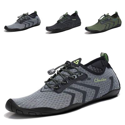 Cheston Mens Barefoot Quick Dry Aqua Water Shoe(8 Women / 6 Men, Grey2)