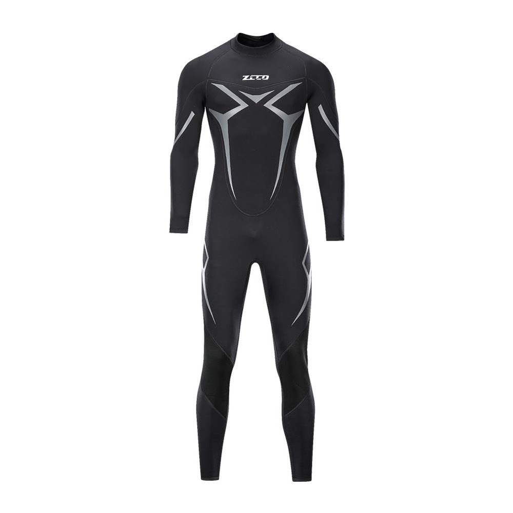 ZCCO Wetsuits Men's 3mm Premium Neoprene Full Sleeve Dive Skin for Spearfishing,Snorkeling, Surfing,Canoeing,Scuba Diving Wet Suits(L)
