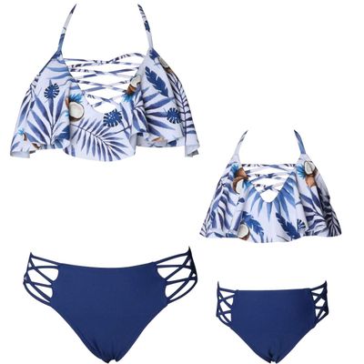 Baby Girls Swimsuits Mommy and Me Swimsuits 2 Pieces Family Matching Swimsuit