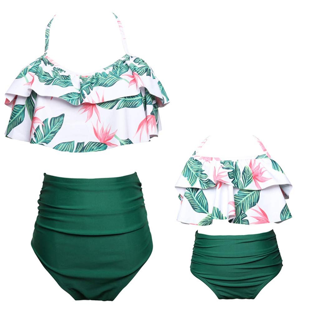 Baby Girls Swimsuits Mommy and Me Swimsuits 2 Pieces Family Matching Swimsuit