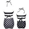 Baby Girls Swimsuits Mommy and Me Swimsuits 2 Pieces Family Matching Swimsuit Black White view 3