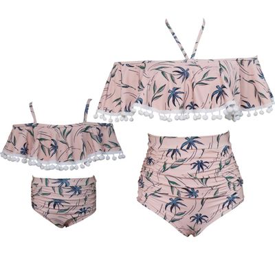 Baby Girls Swimsuits Mommy and Me Swimsuits 2 Pieces Family Matching Swimsuit