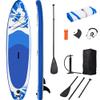 Inflatable Stand Up Paddle Board 10' x 30'' x 6'' Ultra-Light SUP, Non-Slip Deck, Premium SUP Accessories, Bottom Fin for Paddling, Leash, Hand Pump and Backpack, Youth & Adult Standing Boat (Blue) view 1