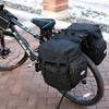 FANWU 50L Bike Panniers Bicycle Commuting Bag Waterproof Saddle Bags with Rain Cover for Bicycle Rear Rack Carrier, Support for Width Less Than 7 inches Bike Rack view 2