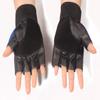 Fuaisi Sport Cycling Motorcycle Gloves Cool Pirate Skull Punk Rivet Moutain Bike Bicycle Half Finger Gloves (Blue) view 4