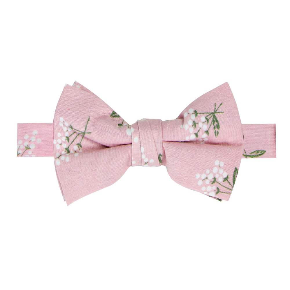 Spring Notion Boys' Cotton Floral Bow Tie 13-Blush Pink S