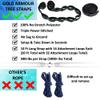 Gold Armour Camping Hammock - XL Double Hammock Portable Hammock Camping Accessories Gear for Outdoor Indoor with Tree Straps, USA Based Brand (Hawaii Blue) view 3
