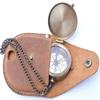 ArtizanStore Brass Compass Engraved with Thoreau's Go Confidently Quote and Stamped Leather Case Gifts view 2
