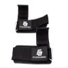 Fit Active Sports Heavy Duty Steel Weight Lifting Hooks with Wrist Straps - for Gym Barbell Deadlift Power Lifting Workouts - Workout Grips with Padded Straps - Great for Men and Women view 2