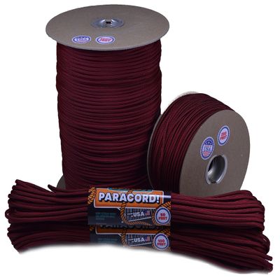 10', 25', 50', 100' Hanks or 250', 1000' Spools of Parachute 550 Cord Type III 7 Strand Paracord - Fire Fighter - 1000 Foot Spool