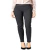 SATINATO Women's Straight Pants Stretch Slim Skinny Solid Trousers Casual Business Office (14 Regular, Zipper Free-Charcoal) view 1