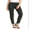 SATINATO Women's Straight Pants Stretch Slim Skinny Solid Trousers Casual Business Office (14 Regular, Zipper Free-Charcoal) view 4