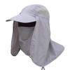Afco Hiking Fishing Hat Sun Resistant Neck Face Wide Brim Flap Cap Outdoors Sports Light Gray view 1