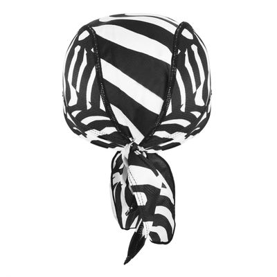 Greenery-GRE Sports Headwear Quickly Dry Cycling Bandana Headband Adjustable Pirate Headscarf UV Protection Wicking Balaclavas Skull Beanie Cap Hat Motorcycle Bike Cap Helmet Liner (Zebra)
