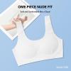 SALIA GIRL Training Bras for Girls 10-16 Sports Seamless Bra Design with Removable Padding Bras-Medium(2 Pack) White/Pink view 4