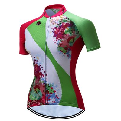 Women's Cycling Jersey Bike Short Sleeve Tops Quick Dry Bicycle Clothing for Sport