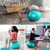 Core Balance Exercise Ball for Workouts, Anti-Burst and Slip Resistant, Swiss Yoga Ball for Pregnancy, Stability, Fitness and Physical Therapy, 4 Sizes, with Pump (33" / 85cm Teal) view 3