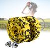 Alomejor Handlebar Tape Handle Tape Wraps with 2 Plugs 2PCS Cycling Handle Wraps for Mountain Road Bike(Yellow+Black) view 3