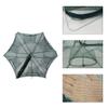 Alomejor Fishing Net Trap Shrimp Cage Nylon Foldable Crab Fish Trap Cast Zipper for Crab Crayfish Shrimp Prawn(6 Holes) view 2
