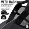 13 STRIPES American Flag Hat  Leather Patch Mesh Back Snapback Hat for Men & Women USA Flag Trucker Hat, Casual Unisex Hat - Charcoal view 4